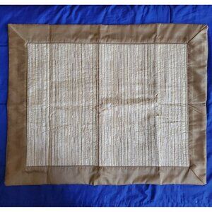 2 NWT Utica Pillow Shams. Standard. Woven Texture, Soft Sheen Satin Trim, READ